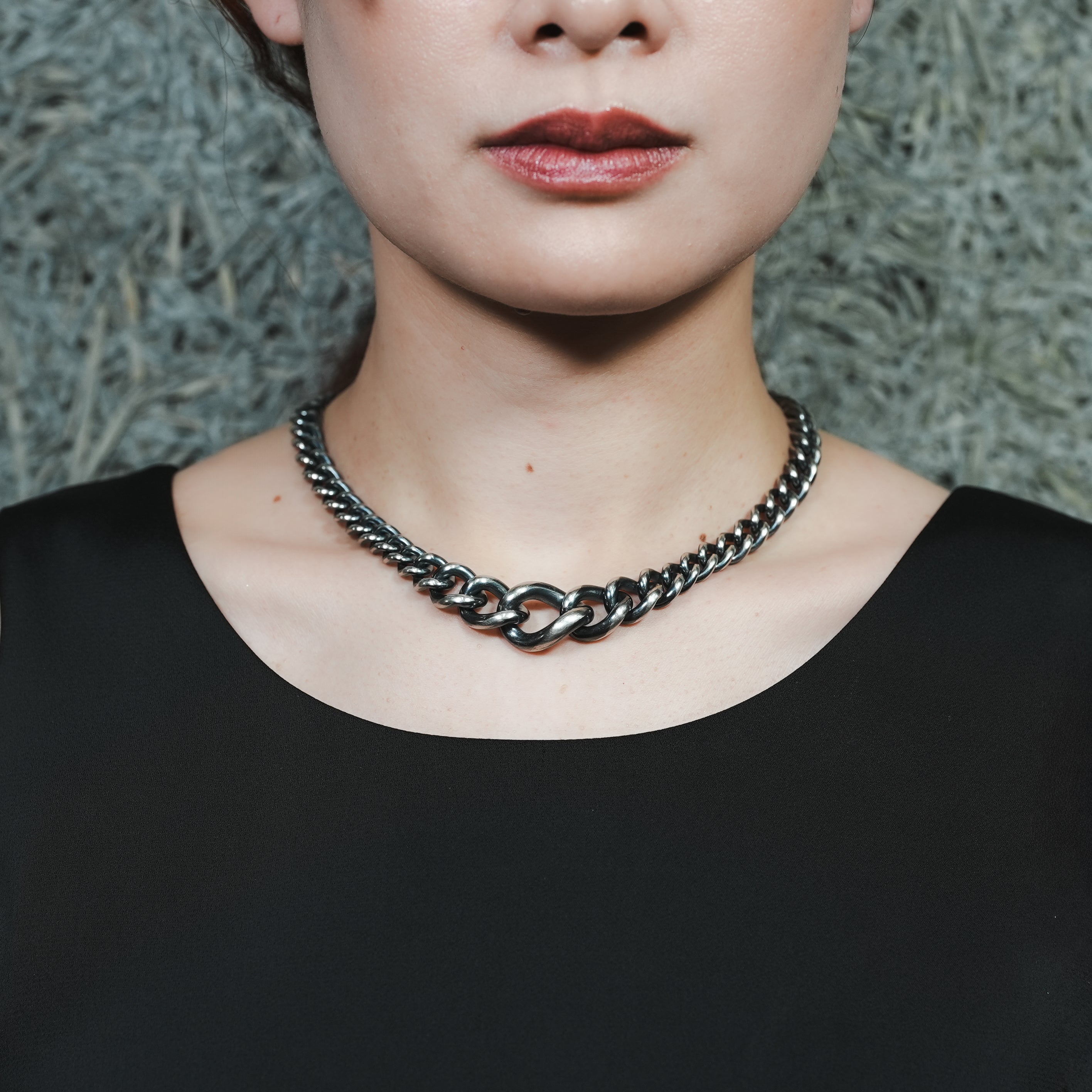 HUMETE GRADATION CHAIN NECKLACE [et-N140]