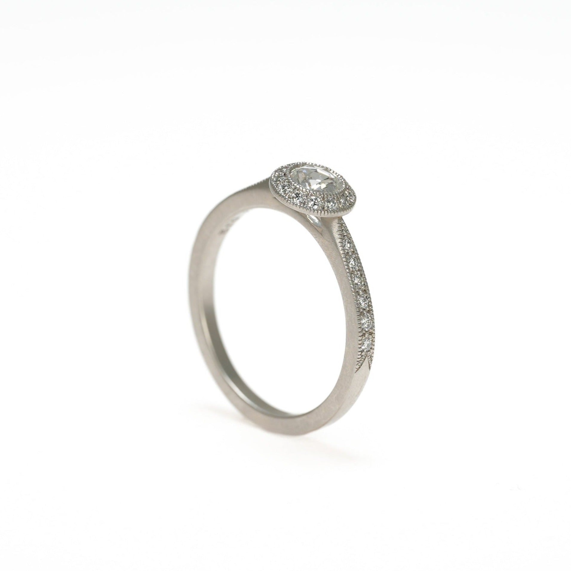 ROSECUT DIAMOND SOLITAIRE RING [M-R18]