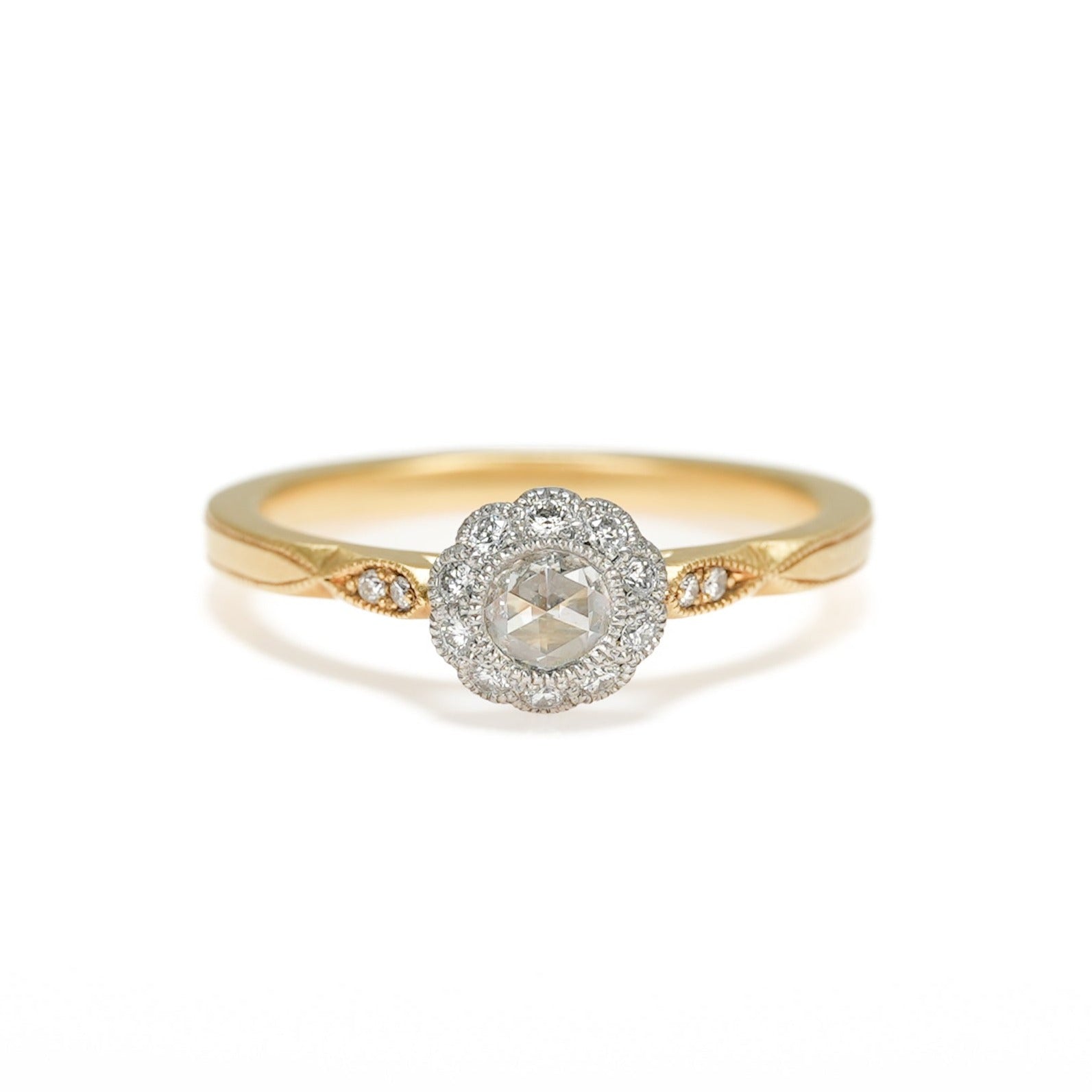 ROSECUT DIAMOND SOLITAIRE RING [M-R19]