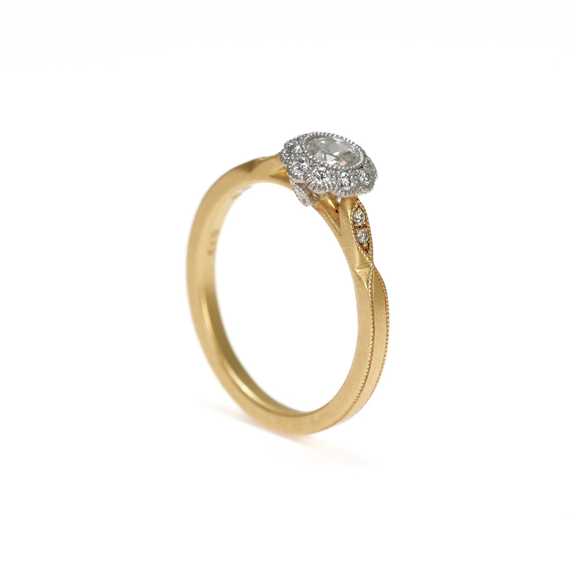 ROSECUT DIAMOND SOLITAIRE RING [M-R19]