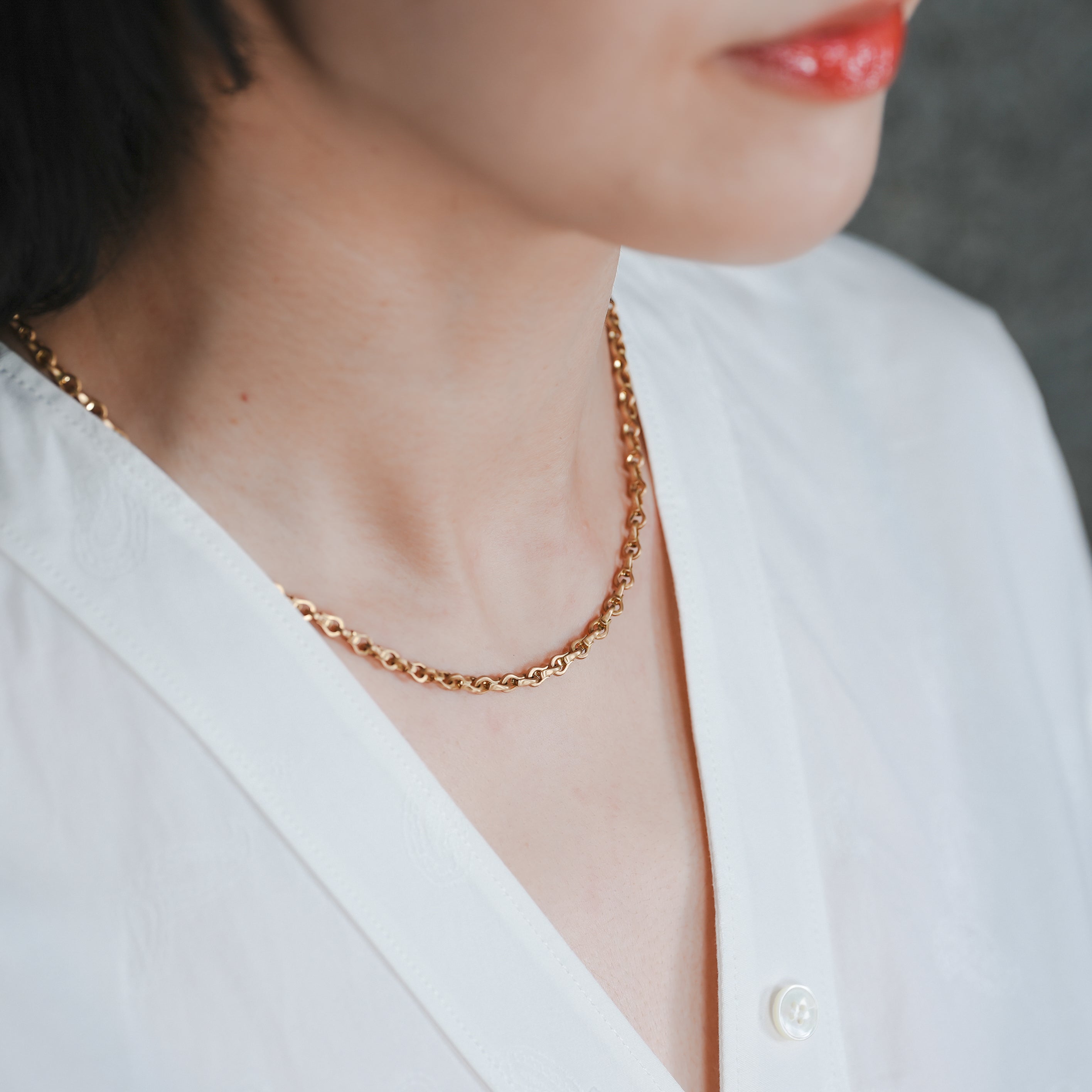 THE SYMBOL OF REFINED METAL NECKLACE [RF2021-N12]