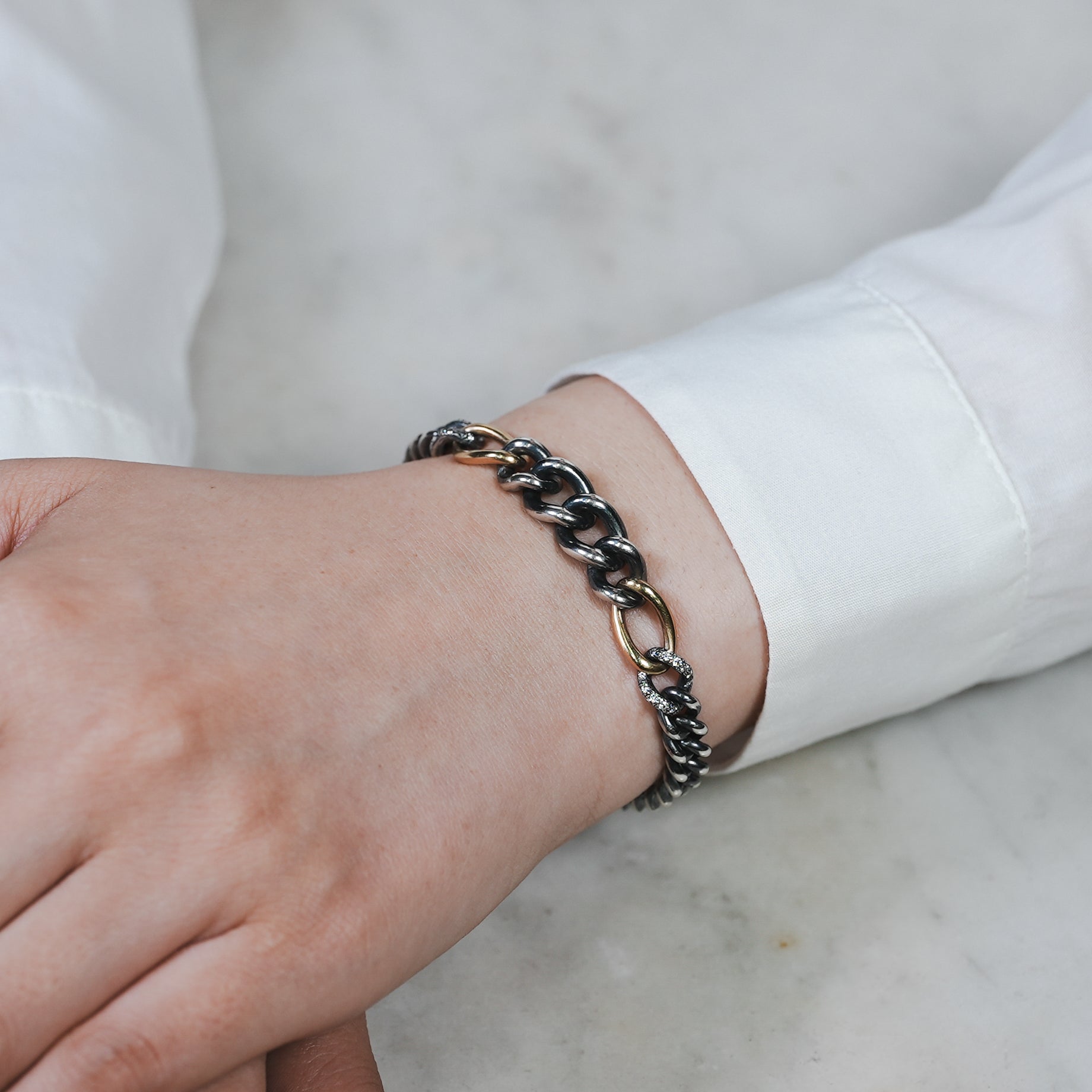 HUMETE GRADATION CHAIN BRACELET [et-BR130s]