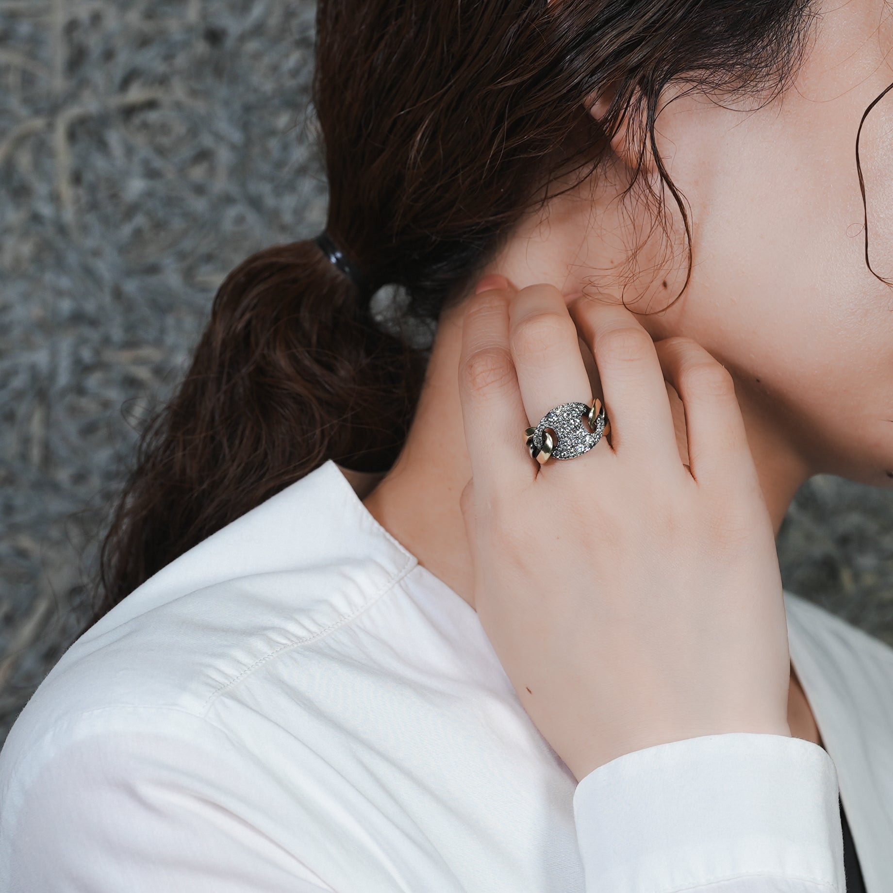 HUMETE PAVE RING [et-R69comP]