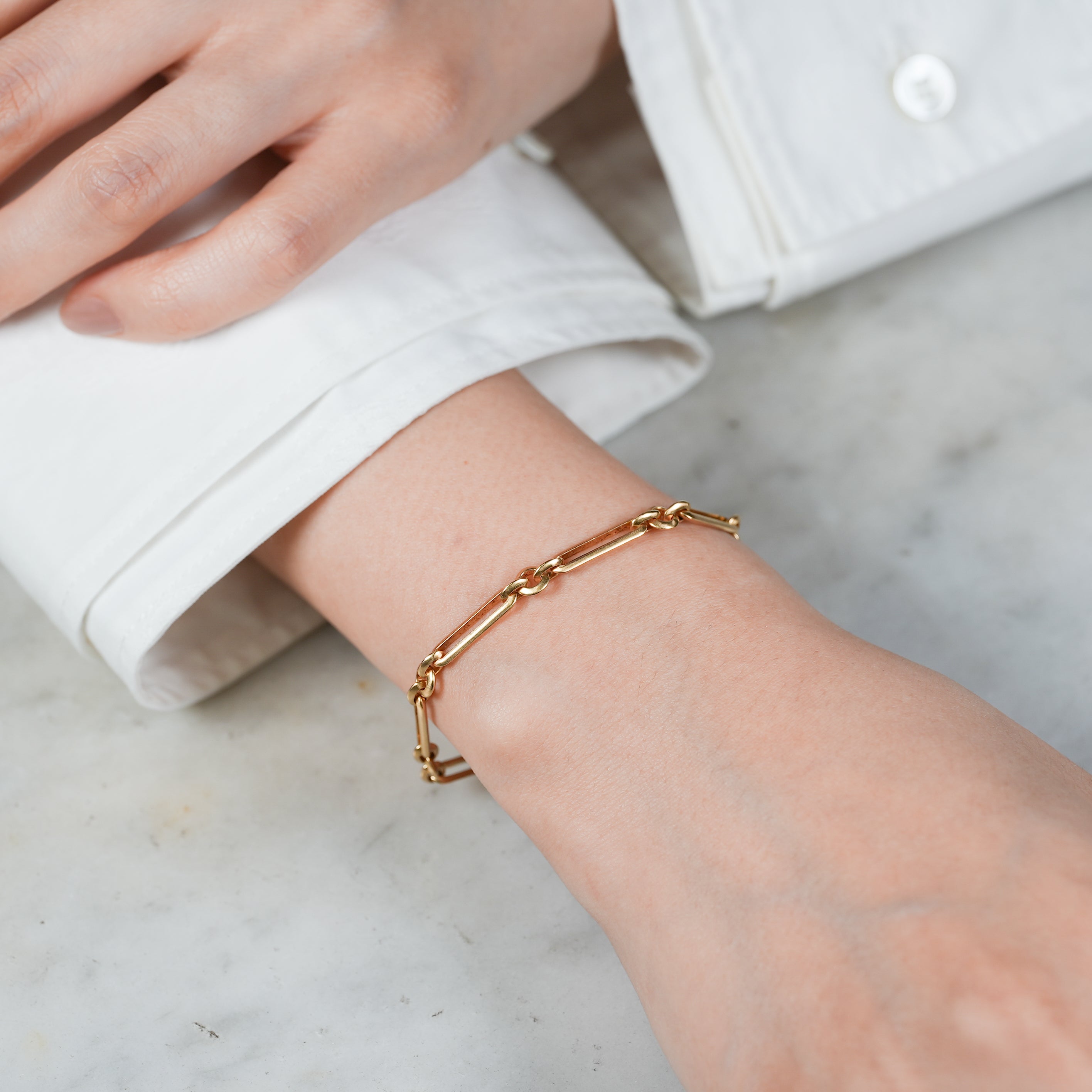 DECO LACE CHAIN BRACELET [la-BR267-NC]