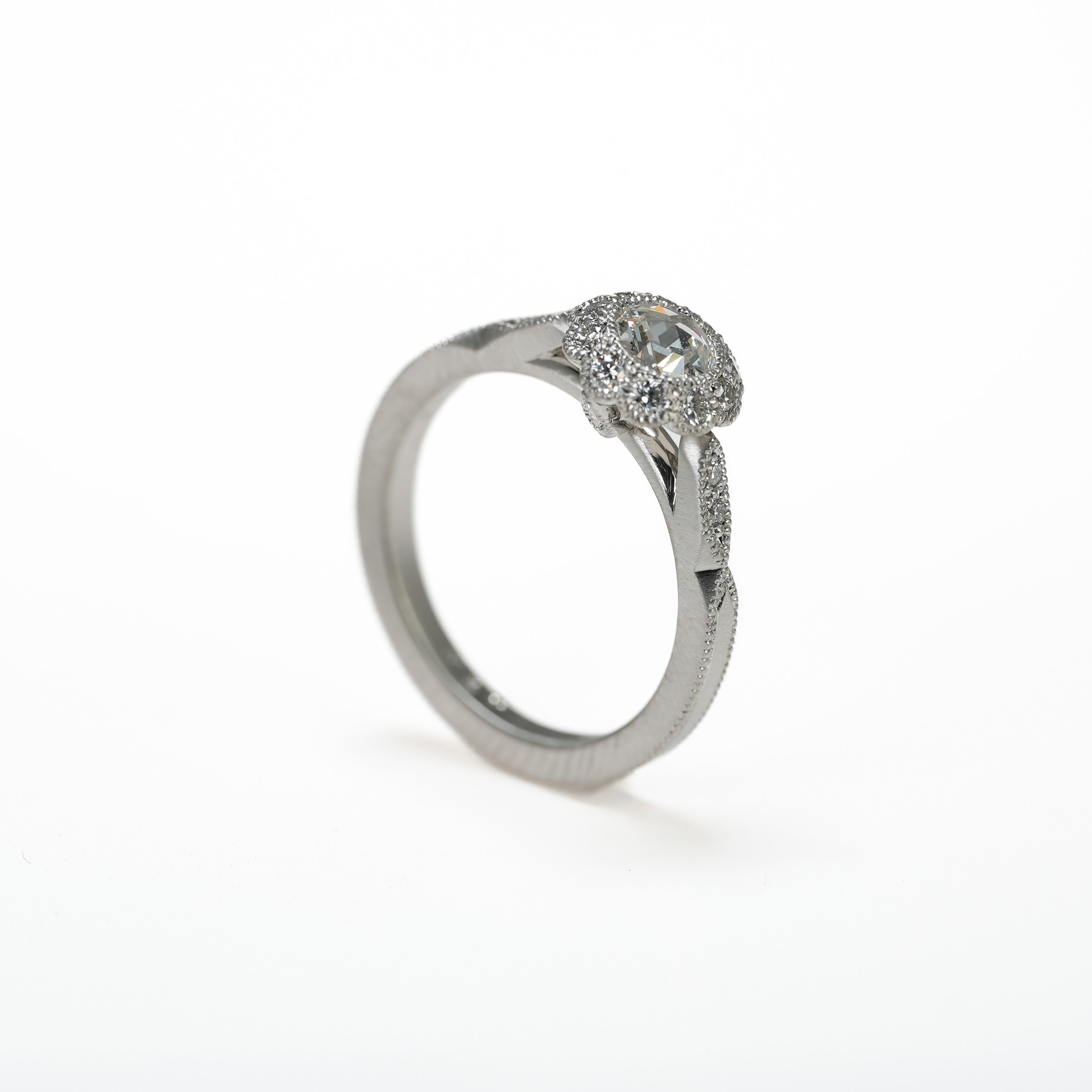ROSECUT DIAMOND SOLITAIRE RING [M-R19]