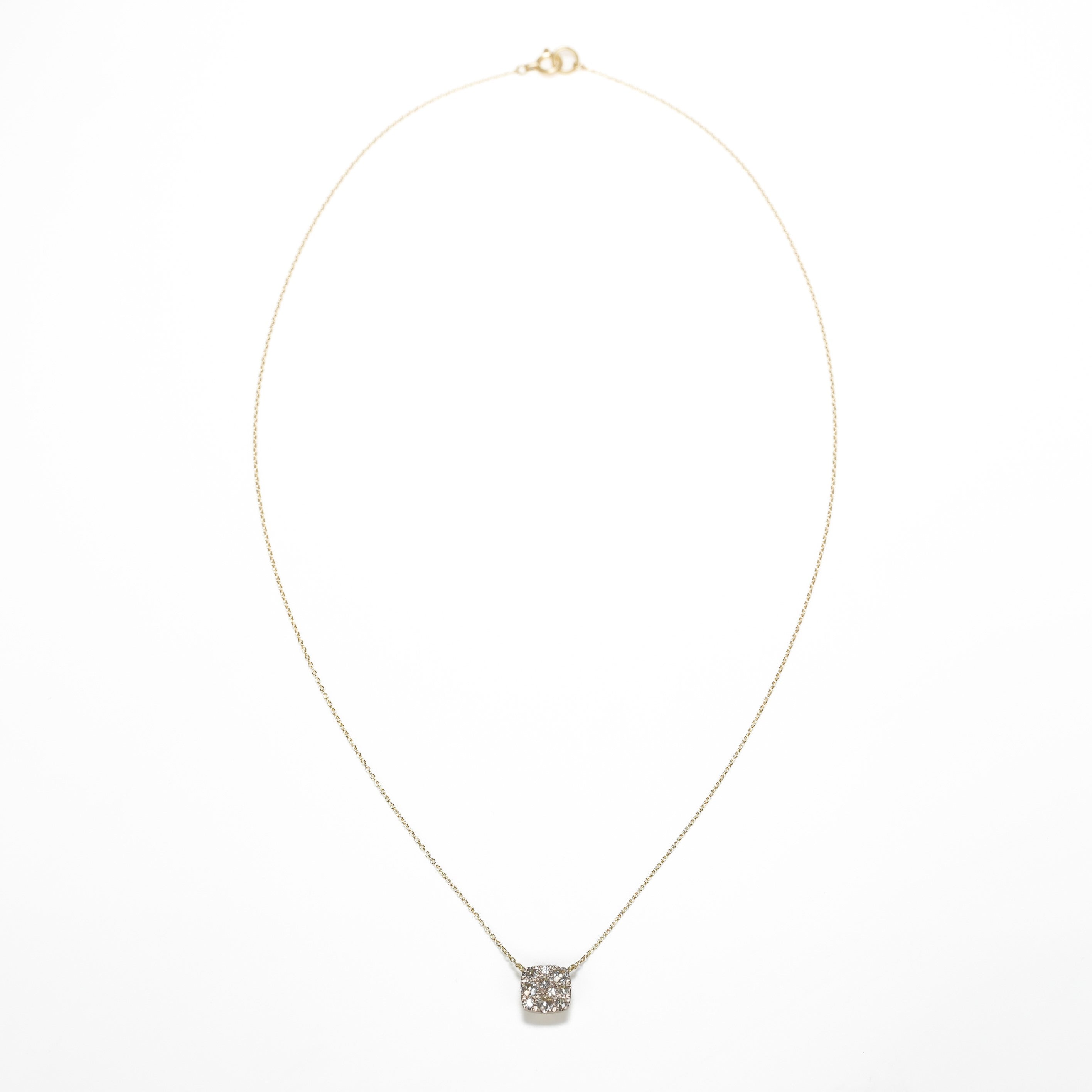 ROSECUT DIAMOND PAVE NECKLACE [rc-N101S]