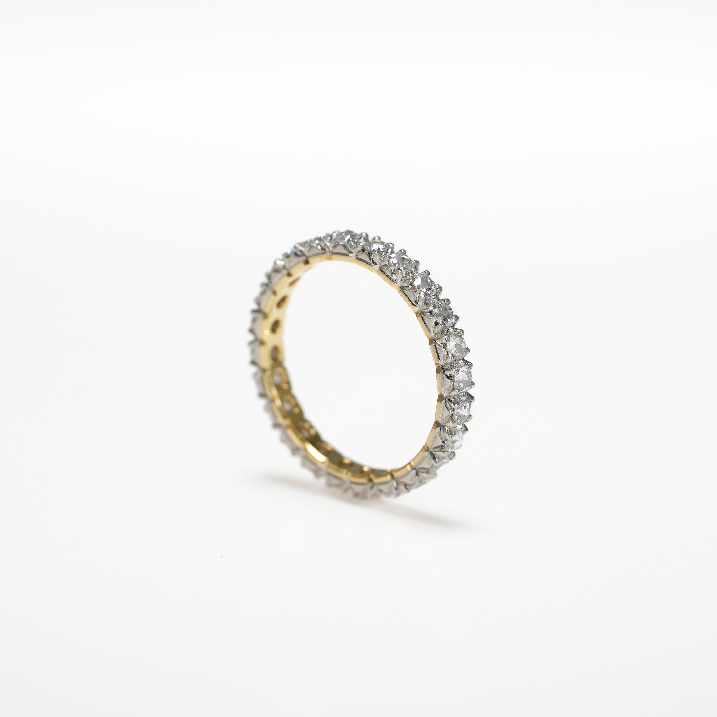 ROSECUT DIAMOND FULL ETERNITY RING [rc-R107]