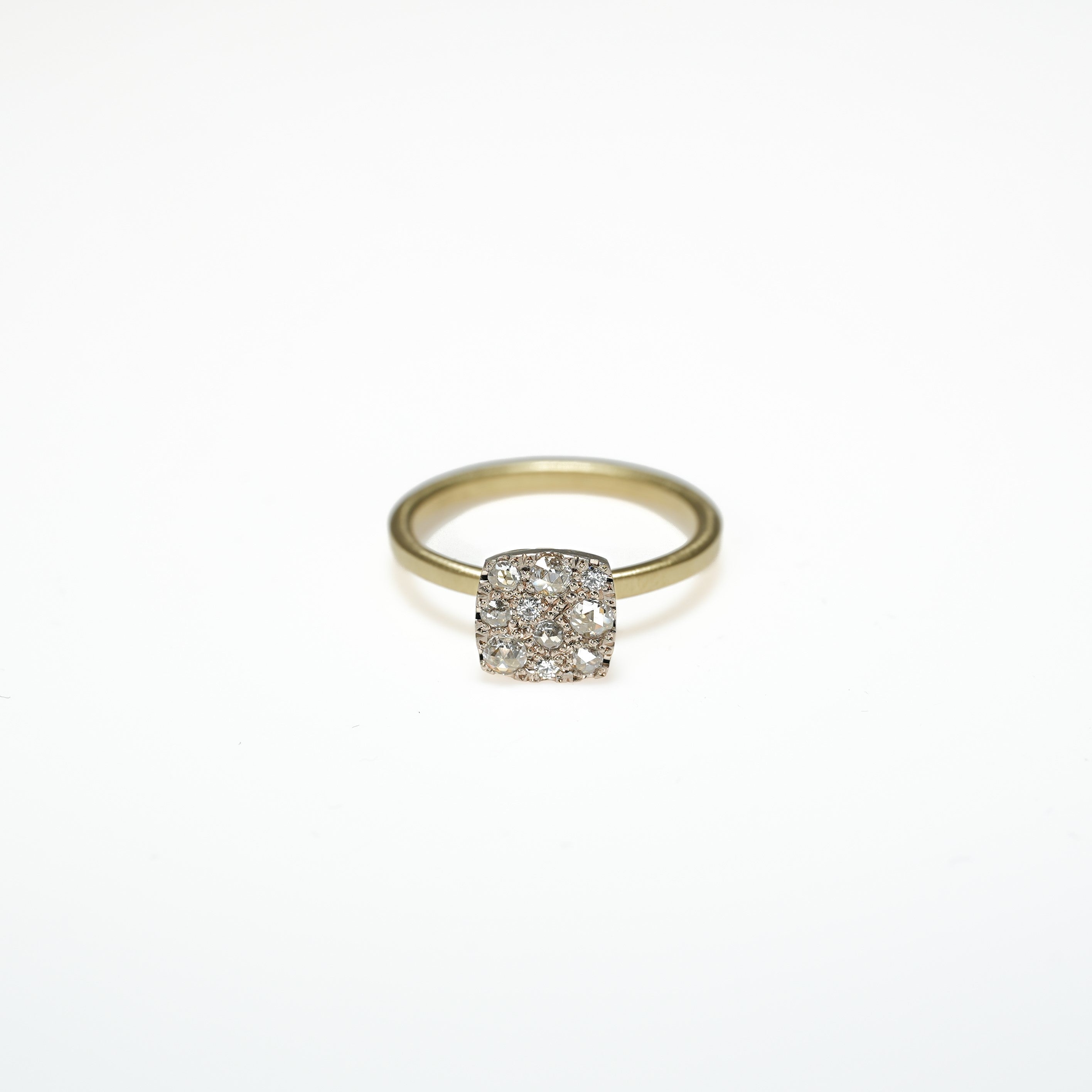 ROSECUT DIAMOND PAVE RING [rc-R99S]